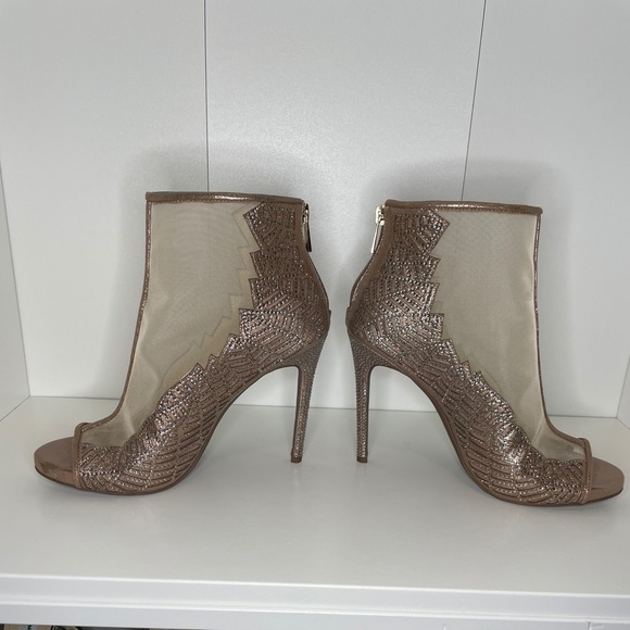 Jessica Simpson booties open toe mesh - Picture 4 of 9
